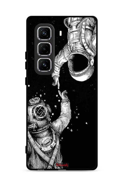 Tolwak غطاء حماية لهاتف Infinix Hot 50 Pro Plus 4G بطبعة رواد فضاء