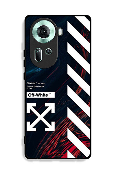 Tolwak غطاء حماية لهاتف Oppo Reno11 5G بملصق أبيض فاتح