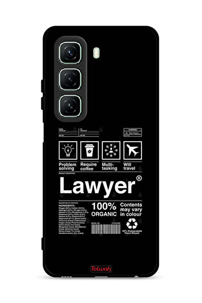 Tolwak غطاء حماية لهاتف Infinix Hot 50 5G بملصق محامٍ