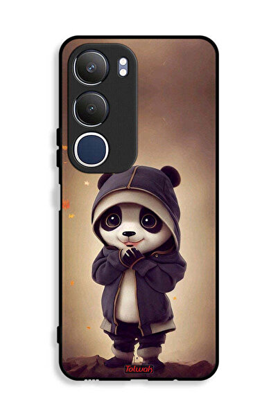 Tolwak غطاء حماية لهاتف Vivo Y19s 4G بتصميم الباندا الصغير اللطيف