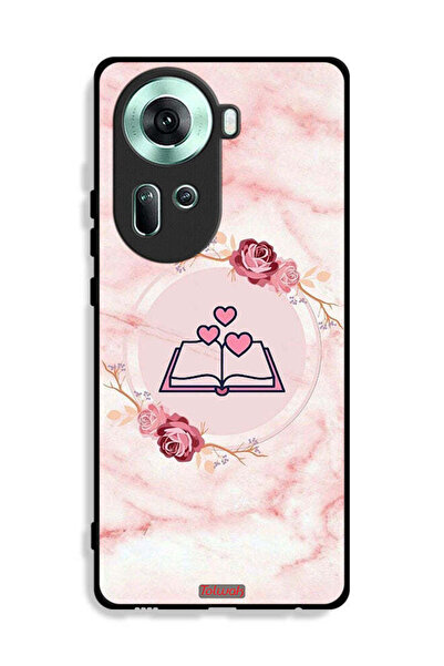 Tolwak غطاء حماية لهاتف Oppo Reno11 5G بتصميم ثلاثة قلوب على كتاب