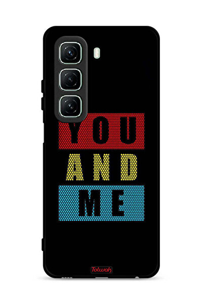 Tolwak غطاء حماية لهاتف Infinix Hot 50 5G بتصميم "أنت وأنا"