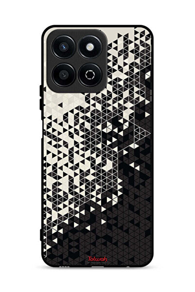 Tolwak غطاء حماية لهاتف Honor X7c 4G بنمط مثلث فني رقمي