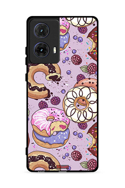 Tolwak غطاء حماية لهاتف موتورولا موتو جي 85 5G برسومات دوناتس آرت