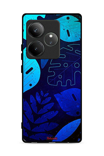 Tolwak غطاء حماية لهاتف Realme GT 6 5G بنقشة أوراق الشجر