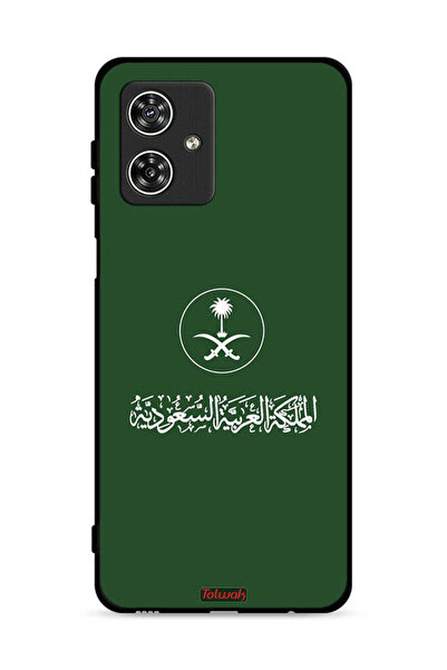 Tolwak غطاء حماية لهاتف موتورولا موتو جي 54 5G، شعار المملكة العربية السعودية...