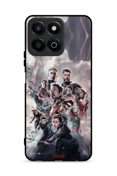 Tolwak غطاء حماية لهاتف Honor Play 60 Plus 5G بتصميم Avengers