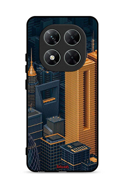 Tolwak غطاء حماية لهاتف Xiaomi Poco X7 5G، تصميم مباني فنية