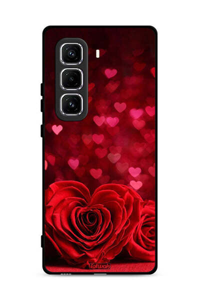 Tolwak غطاء حماية لهاتف Infinix Hot 50 Pro Plus 4G بتصميم زهور على شكل قلب وف...