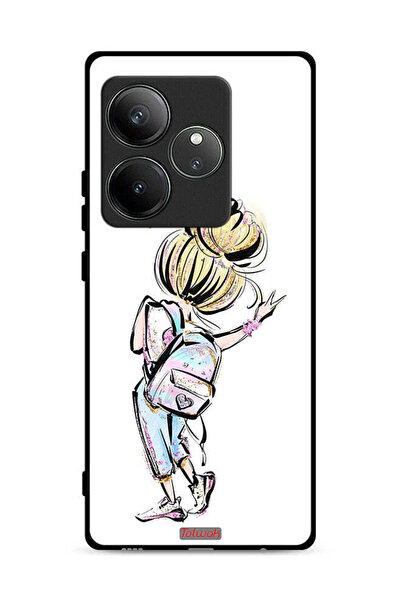 Tolwak غطاء حماية لهاتف Realme GT Neo6 SE 5G برسومات فتاة المدرسة