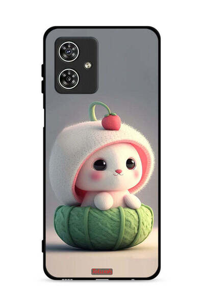 Tolwak غطاء حماية لهاتف موتورولا موتو جي 54 5G بتصميم أرنب صغير لطيف