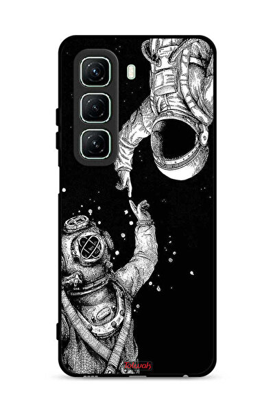 Tolwak غطاء حماية لجهاز Infinix Hot 50 5G بتصميم رواد فضاء