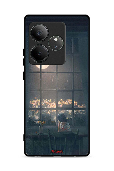 Tolwak Realme GT Neo6 SE 5G Protective Case Cover Looking At Moon Art