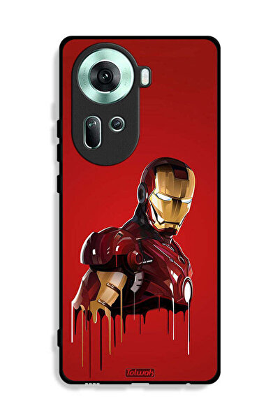 Tolwak غطاء حماية Oppo Reno11 5G برسومات الرجل الحديدي