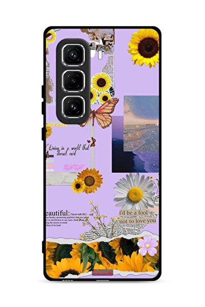 Tolwak غطاء حماية لهاتف Infinix Hot 50 Pro Plus 4G بملصقات عباد الشمس الجميلة