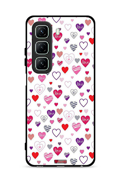 Tolwak غطاء حماية لهاتف Infinix Hot 50 5G بنقشة قلوب