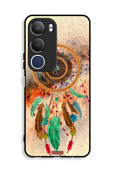 Tolwak غطاء حماية لهاتف Vivo Y19s 4G بتصميم ريش ماندالا معلق