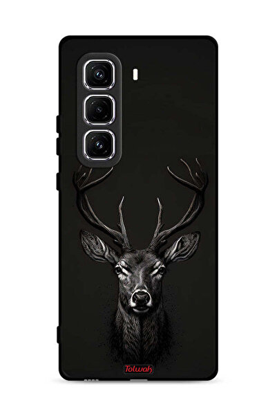 Tolwak غطاء حماية لهاتف Infinix Hot 50 Pro Plus 4G برسومات غزال رقمية