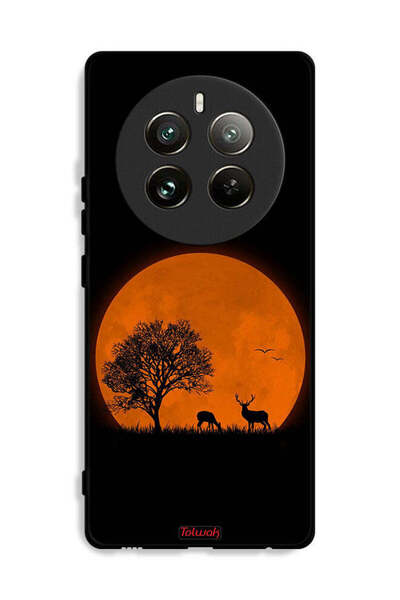 Tolwak غطاء حماية لهاتف Realme 12 Pro Plus 5G برسومات قمر المساء