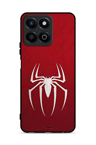Tolwak غطاء حماية لهاتف Honor Play 60 Plus 5G بتصميم Spider Icon