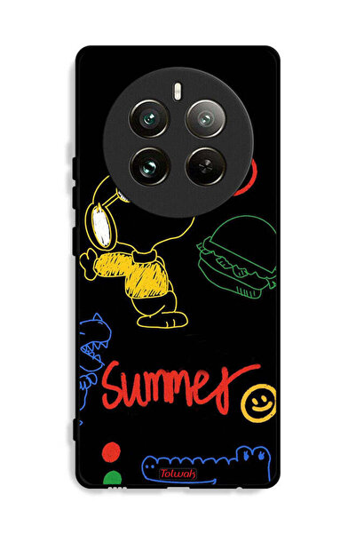 Tolwak غطاء حماية لهاتف Realme 12 Pro Plus 5G بملصق صيفي