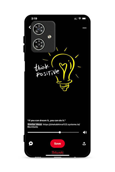 Tolwak غطاء حماية لهاتف موتورولا موتو جي 54 5G - فكر إيجابيًا