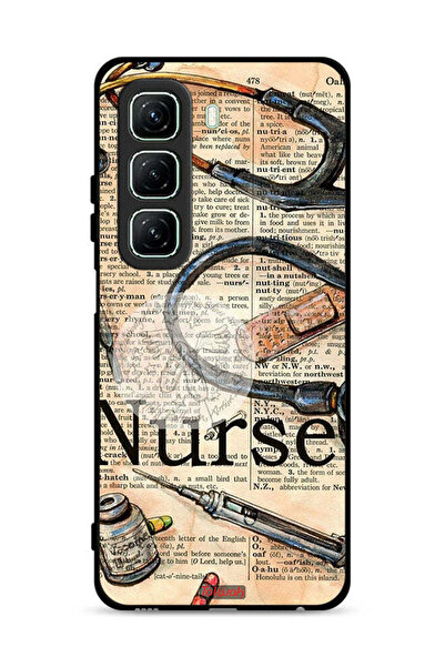 Tolwak غطاء حماية لهاتف Infinix Hot 50 5G بتصميم أدوات ممرضة عتيقة