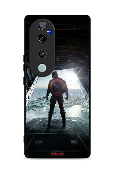 Tolwak غطاء حماية لهاتف Vivo S19 Pro 5G بتصميم صورة كابتن أمريكا