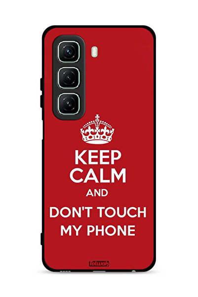 Tolwak غطاء حماية لهاتف Infinix Hot 50 5G حافظ على هدوئك ولا تلمس هاتفي