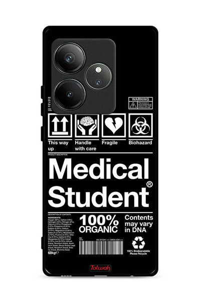 Tolwak غطاء حماية لهاتف Realme GT Neo6 SE 5G، ملصق طالب الطب