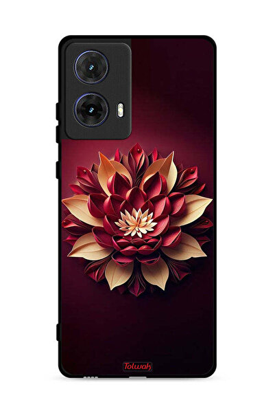 Tolwak غطاء حماية لهاتف موتورولا موتو جي 85 5G بتصميم زهور تجريدية