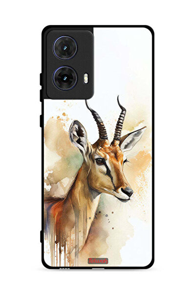 Tolwak غطاء حماية لهاتف موتورولا موتو جي 85 5G بطبعة غزال تجريدي