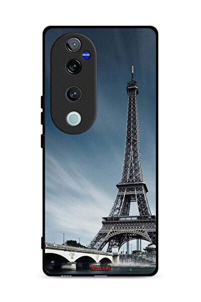 Tolwak غطاء حماية لهاتف Vivo V40 Pro 5G بتصميم برج إيفل