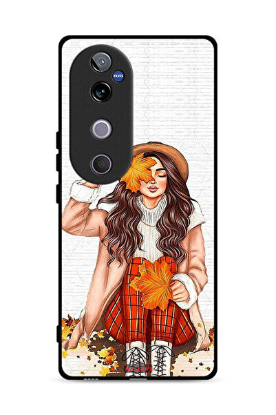 Tolwak غطاء حماية لهاتف Vivo V40 5G يحمل صورة أوراق الخريف