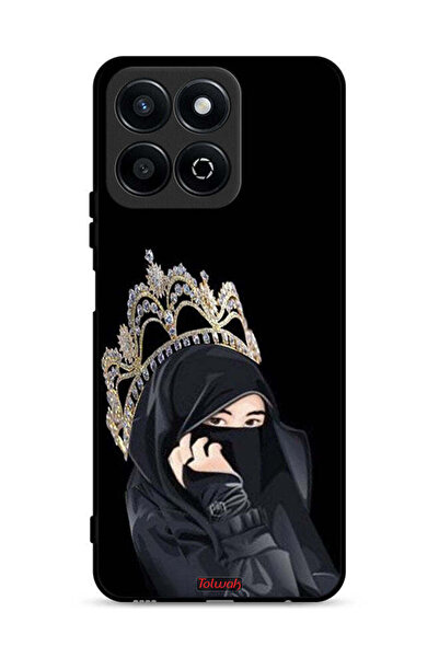 Tolwak غطاء حماية لهاتف Honor Play 60 Plus 5G بتصميم Queen Girl