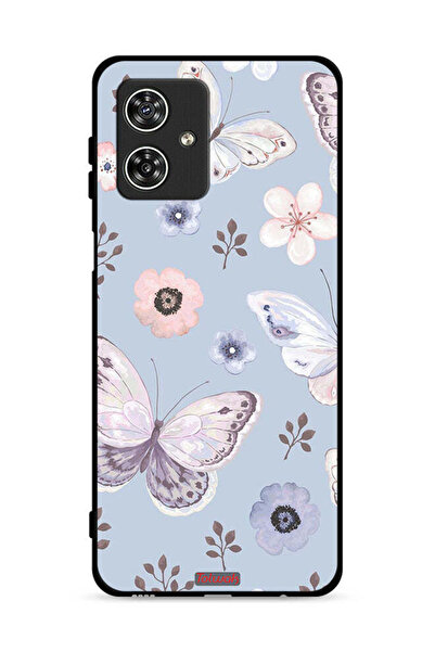 Tolwak غطاء حماية لهاتف موتورولا موتو جي 54 5G بنقشة فراشات وزهور