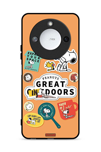 Tolwak غطاء حماية لهاتف Honor X9c Smart 5G بملصقات الفول السوداني