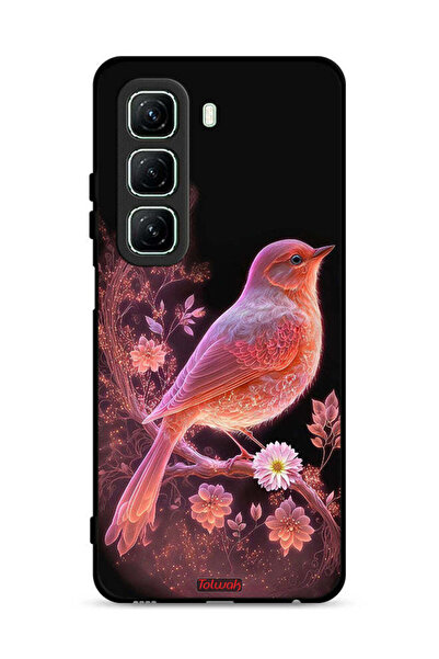 Tolwak غطاء حماية لهاتف Infinix Hot 50 5G برسومات طيور لطيفة