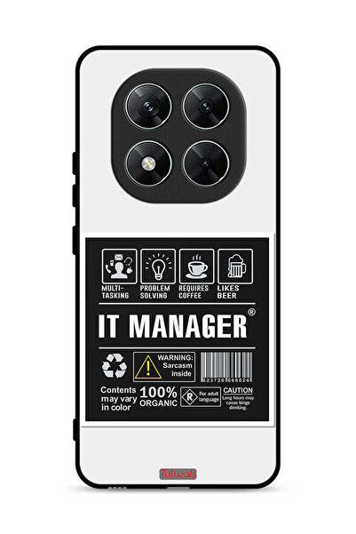 Tolwak غطاء حماية لهاتف شاومي ريدمي نوت 14 برو 5G، ملصق مدير تكنولوجيا المعلومات