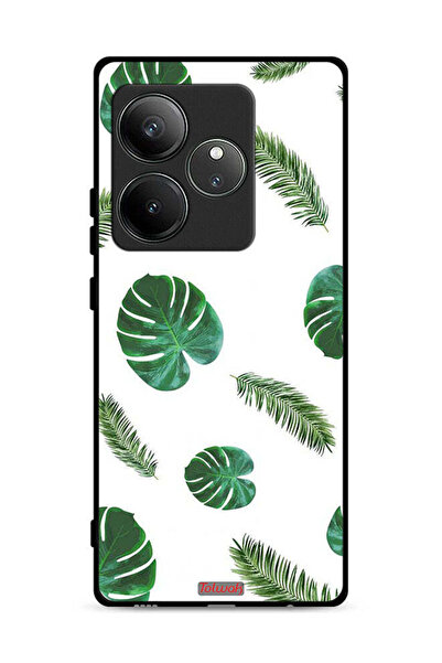 Tolwak غطاء حماية لهاتف Realme GT 6T 5G بنقشة ريش فنية