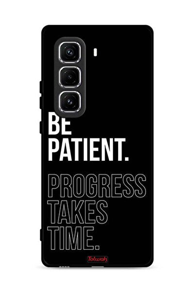 Tolwak غطاء حماية لهاتف Infinix Hot 50 Pro Plus 4G كن صبورًا فالتقدم يستغرق و...