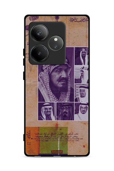 Tolwak غطاء حماية لهاتف Realme GT 6T 5G - صور قديمة لملوك السعودية