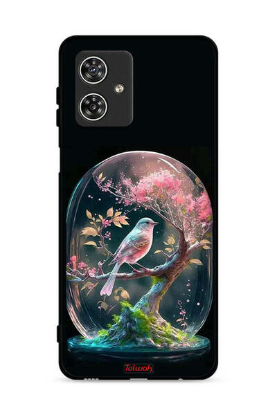 Tolwak غطاء حماية لهاتف موتورولا موتو جي 54 5G بتصميم طائر في جرة