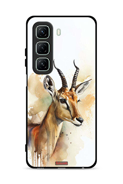 Tolwak غطاء حماية لهاتف Infinix Hot 50 5G بطبعة غزال تجريدية