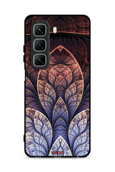 Tolwak غطاء حماية لهاتف Infinix Hot 50 5G بتصميم زهور فركتال تجريدية
