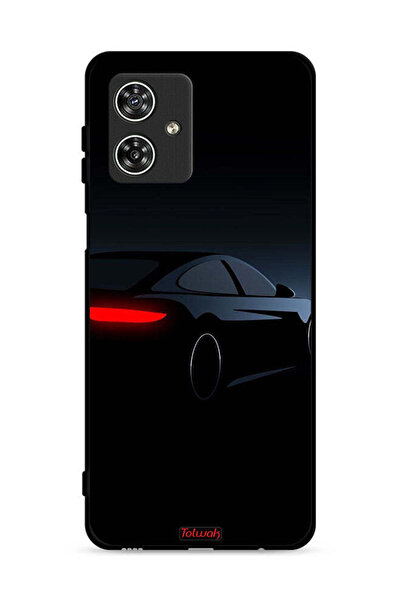 Tolwak غطاء حماية لهاتف موتورولا موتو جي 54 5G - سيارة داكنة