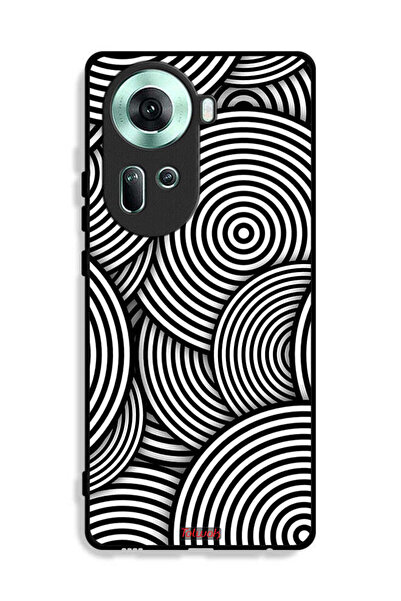 Tolwak غطاء حماية لهاتف Oppo Reno11 5G بنمط دوائر وهمية