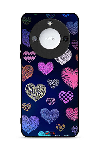 Tolwak غطاء حماية لهاتف Honor X60 5G بنقشة قلوب داجا