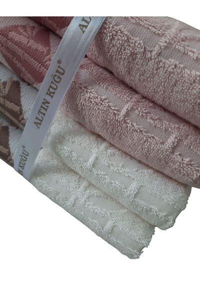 Özdilek Osaka Bamboo Towel 4 Pieces - Pink Cream