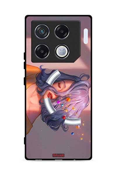 Tolwak Infinix GT 20 Pro 5G Protective Case Cover Girl And Space Art